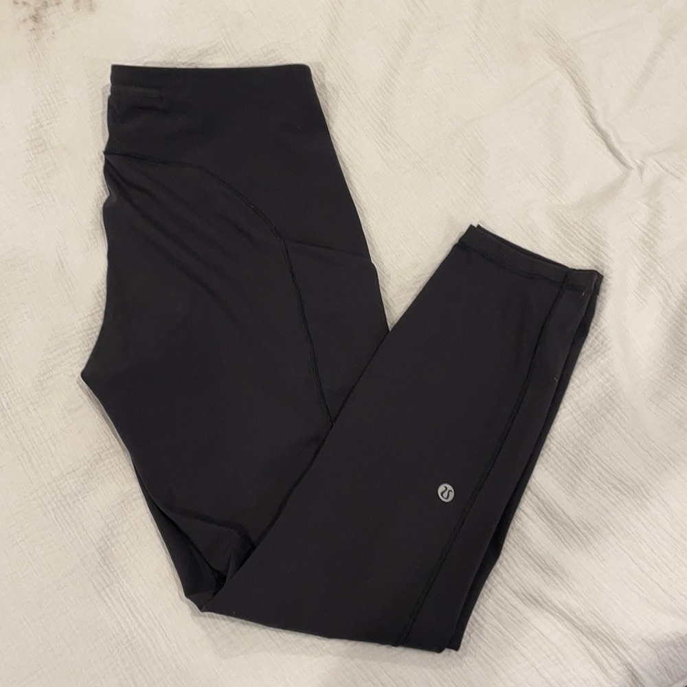Black lululemon running leggings